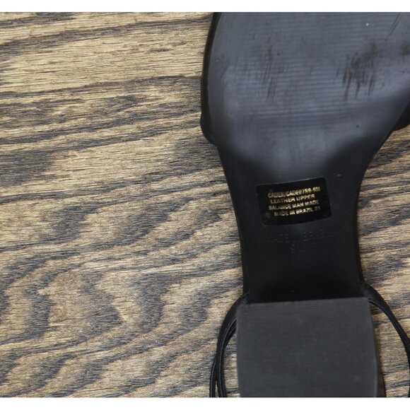 Steve Madden Womens Caden Heeled Sandal CADE07S1 Black Leather 9M - Picture 6 of 13